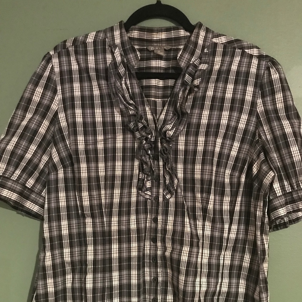 Plaid Blouse